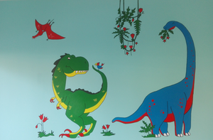 met veel plezier gemaakt voor de kamers van de kleinkinderen