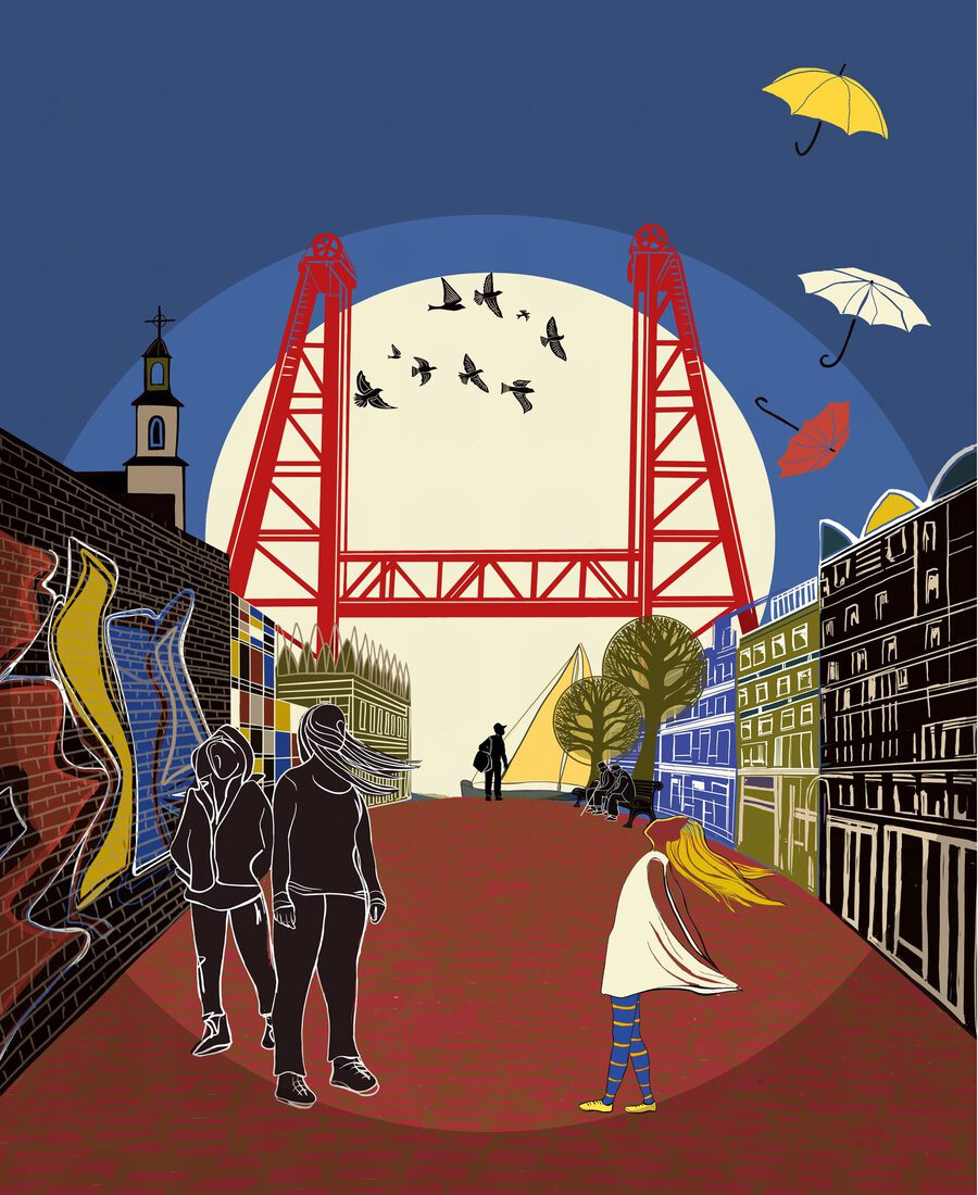 De Brug, affiche (alleen afbeelding)