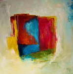 Abstract geometrisch werk, spirituele thematiek,