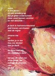 Gedichten op (soms digitaaal bewerkte) delen van mijn schilderijen.