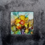 hierbij gebruik je de inkt op diverse ondergronden o.a. glas yupo papier tegels etc.