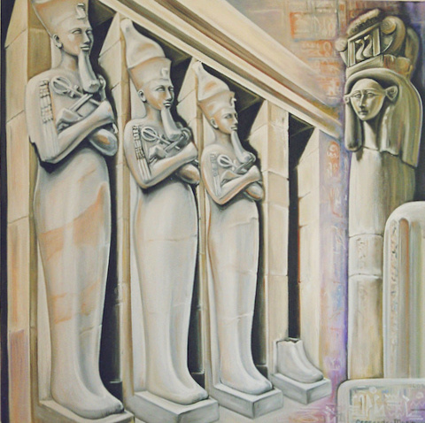 de tempel van Hatshepsut