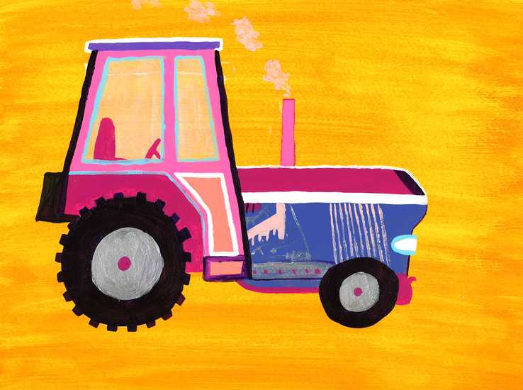 Roze Tractor