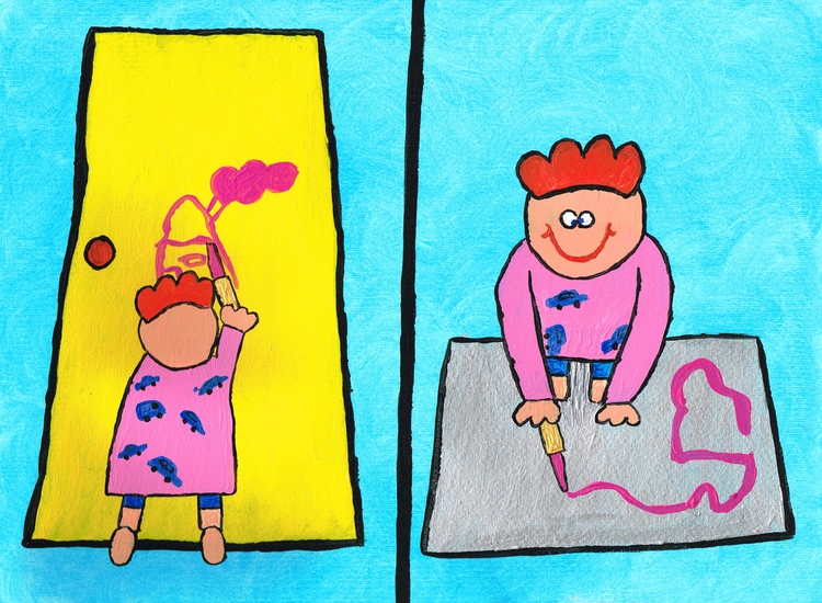 Tekenen met ROZE lippenstift