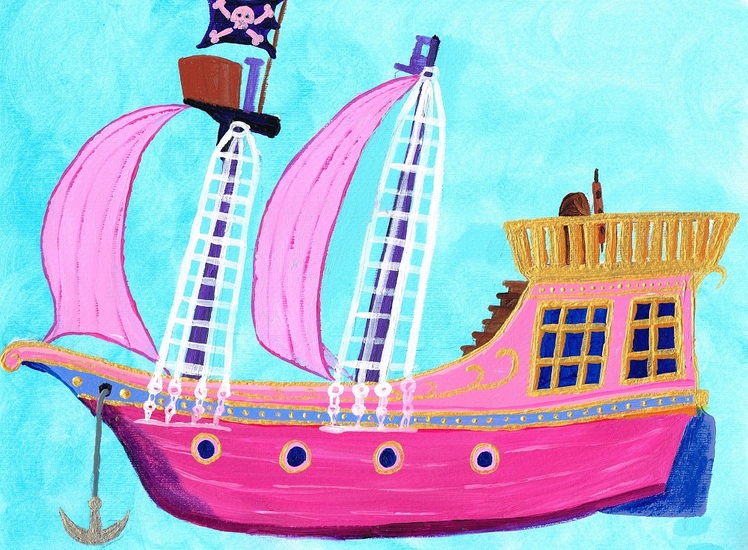Roze Piratenschip