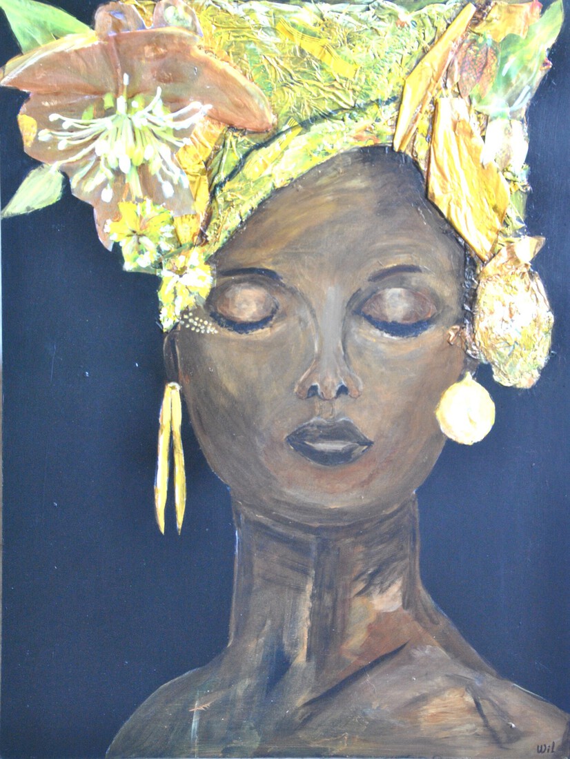 Vrouw met hoofddoek 
