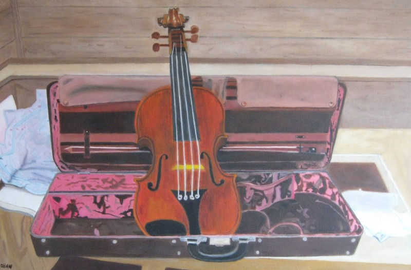 viool met koffer