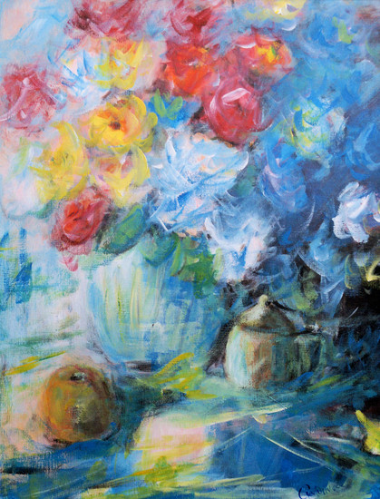 stilleven met bloemen