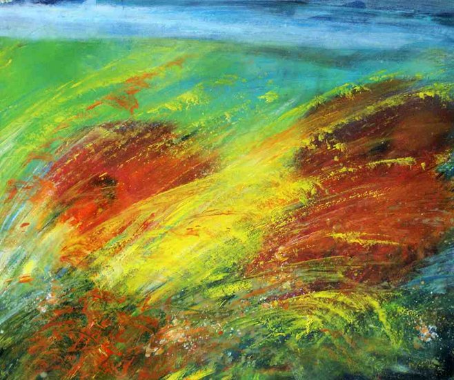 in de berm van de weg