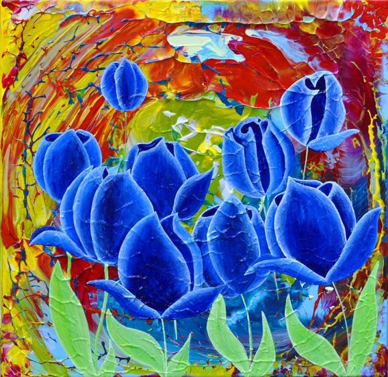 Blue Velvet Tulips