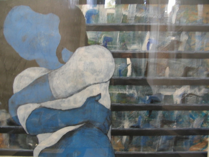 Mujer en azul (la ventana)