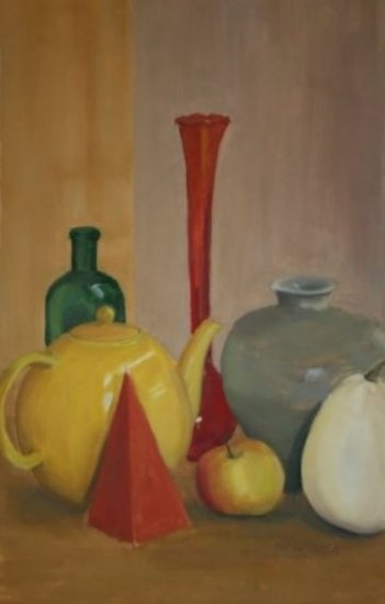 Stilleven met theepot