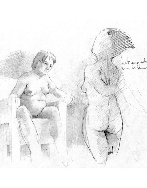 het aanschouwen van de kunst