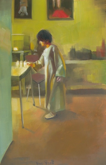 Shereen with candles