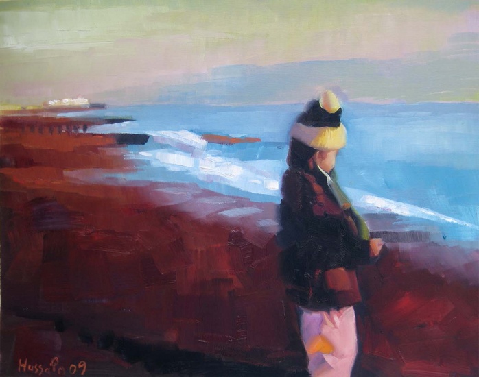 Shereen on the beach