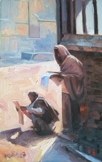 Waiting for a customer