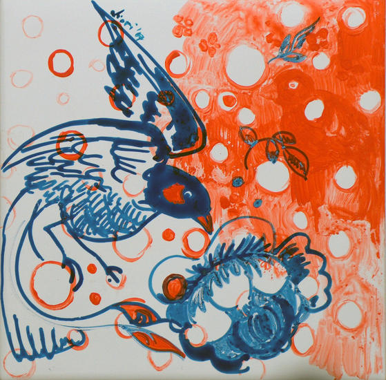 Vogel in Rood.