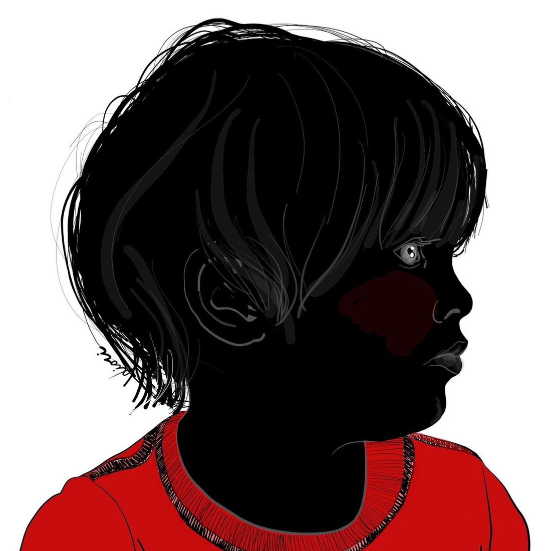 Portret van F
