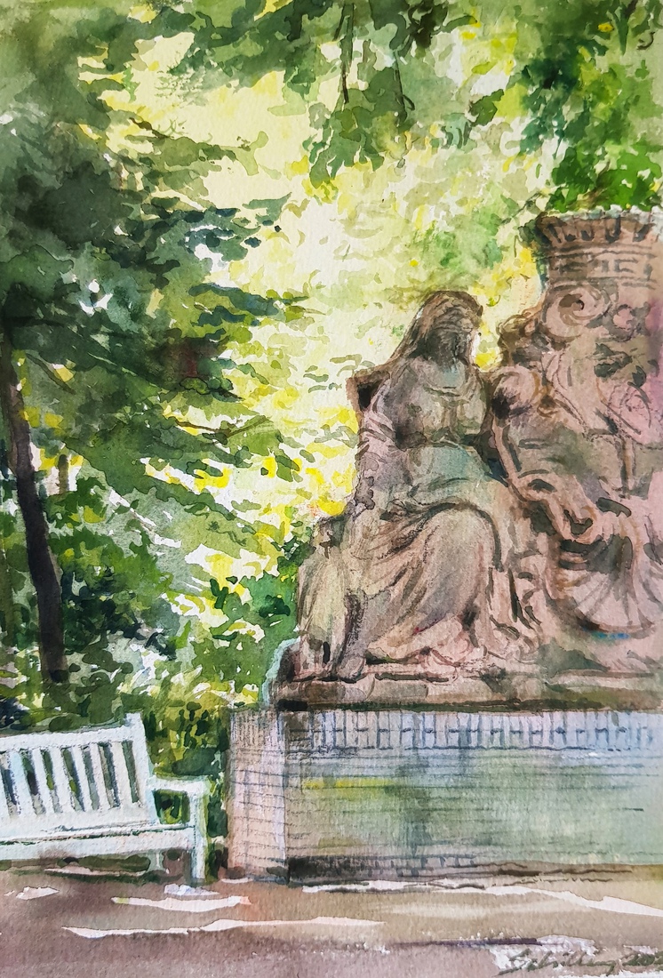 beeldengroep in Marlot