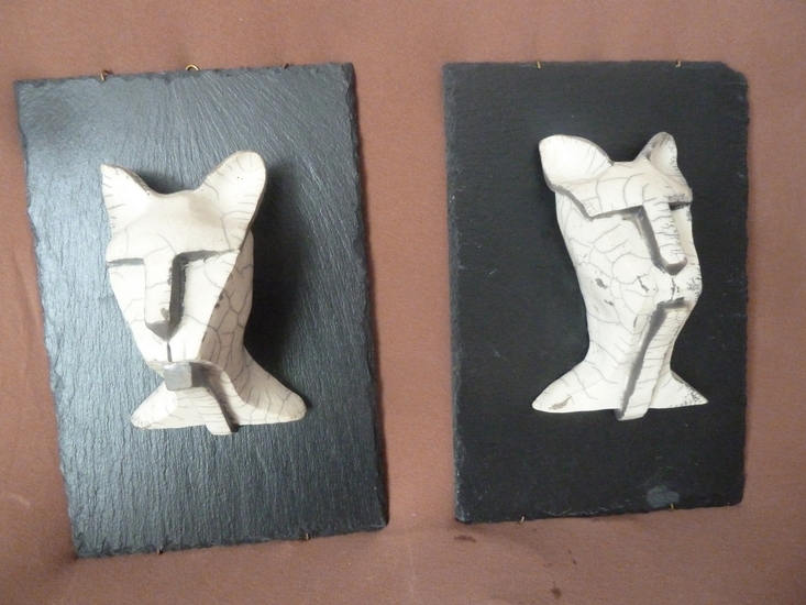 Kattenkoppen op leisteen