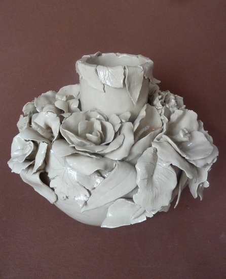 Witte bloemendroom groot