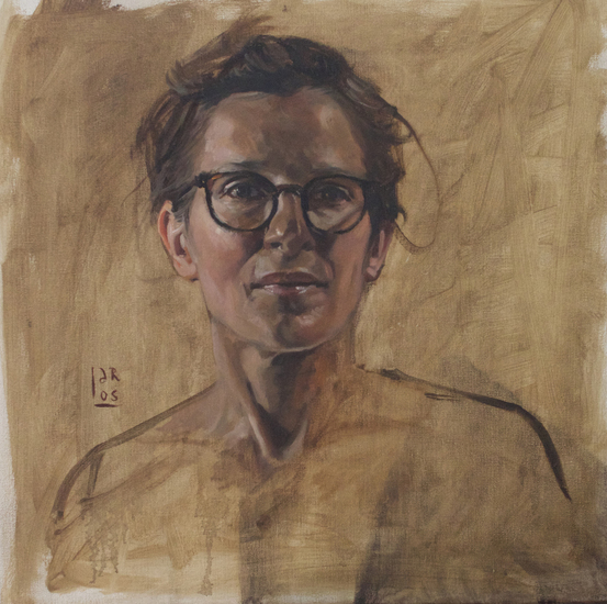 Zelfportret (2) in omber
