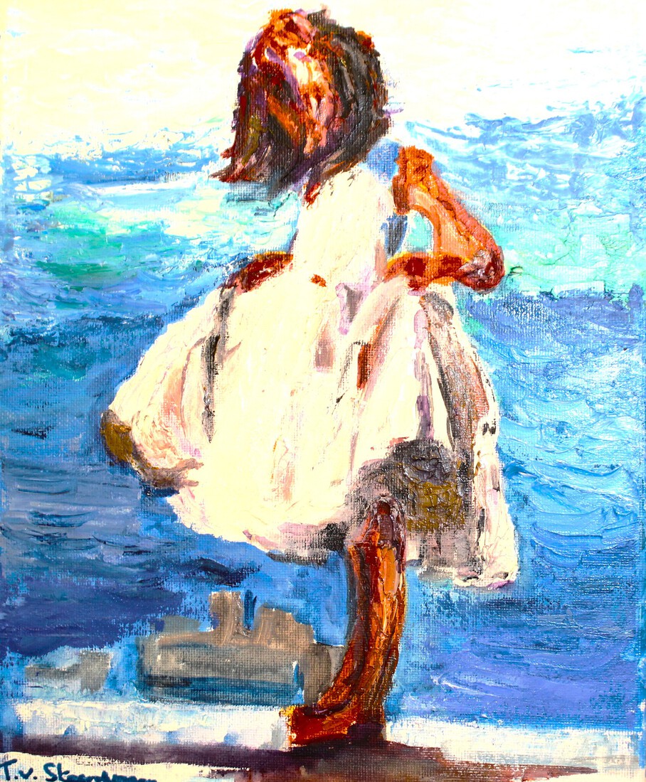 meisje op het strand