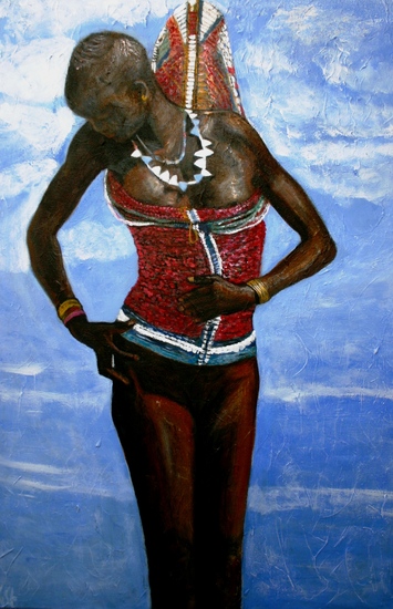 Dinka-meisje (Soedan)