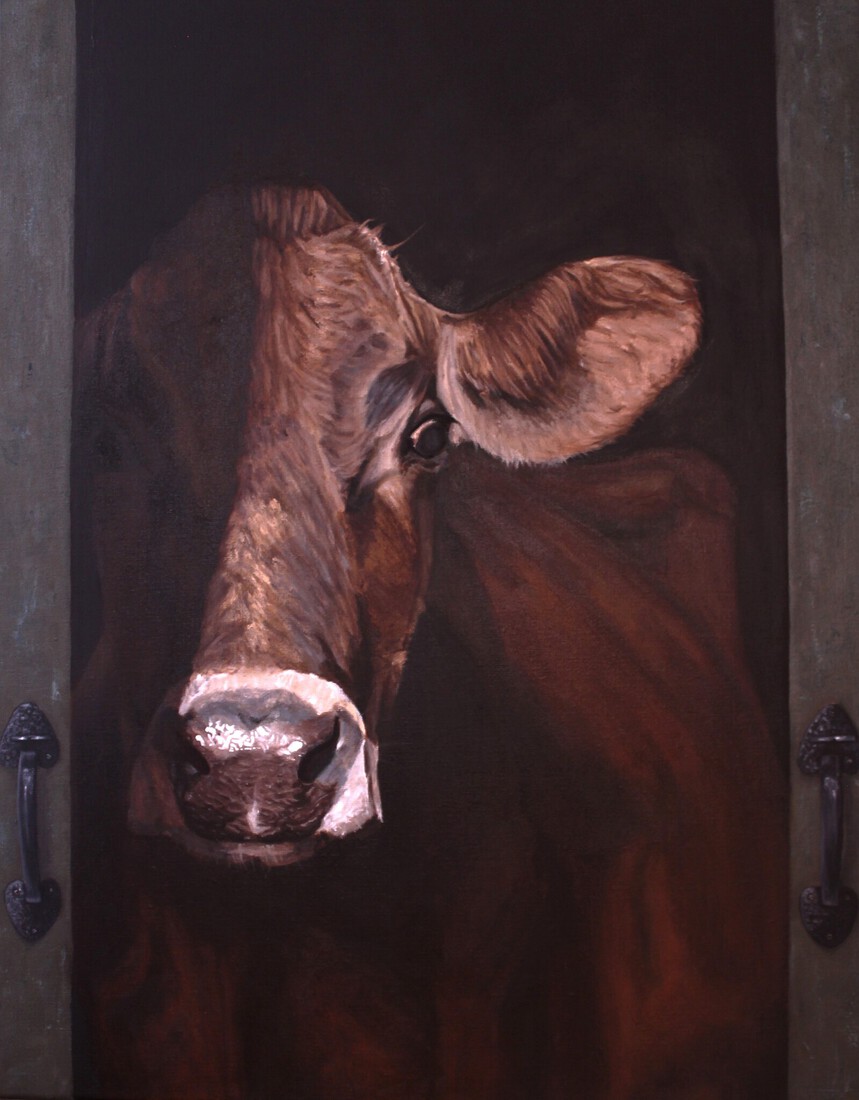 Louise in de coulisse