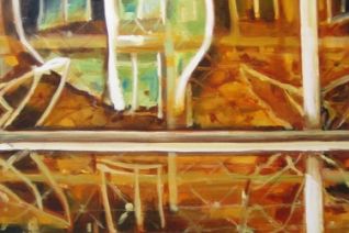 venster in weerspiegeling