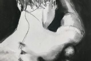 Meisje met naakte rug