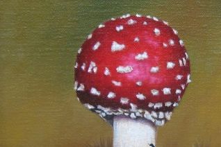 Rood met witte stippen