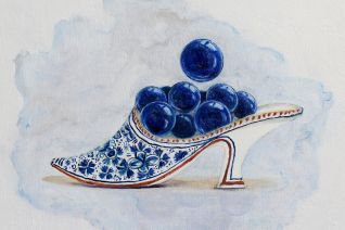 delfts blauw muiltje