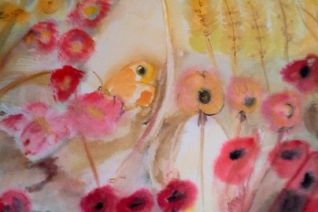 Bloemleven 3, mooi ingelijst,