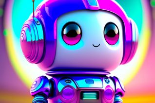 portrait of a small robot