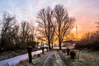 Zonsondergang Uithof