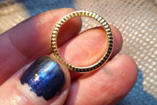 Ring gemaakt van een munt