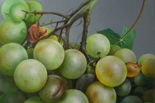 Sappige groene druiven