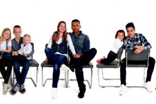 Panorama van een familie