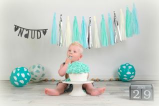 genieten van de taart