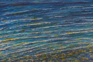 Avondlicht in de golven