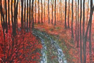 Herfst bij Plitvice, Kroatië