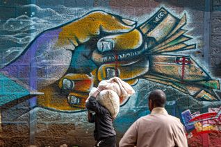 Looking to his work for money