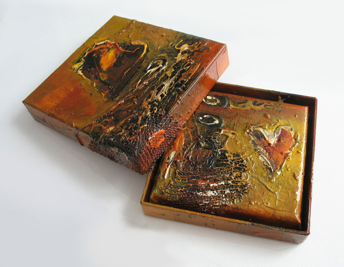 Kunstdoosje met doekje