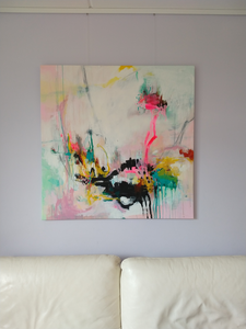 Mixed media op doek.