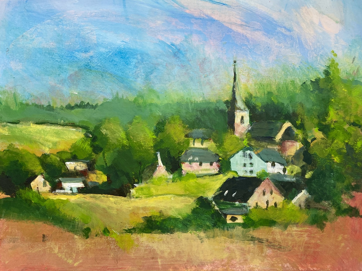 Ortho, le village pres de la Roche en Ardennes