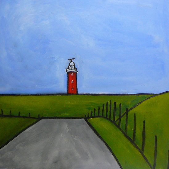 Rood op de dijk