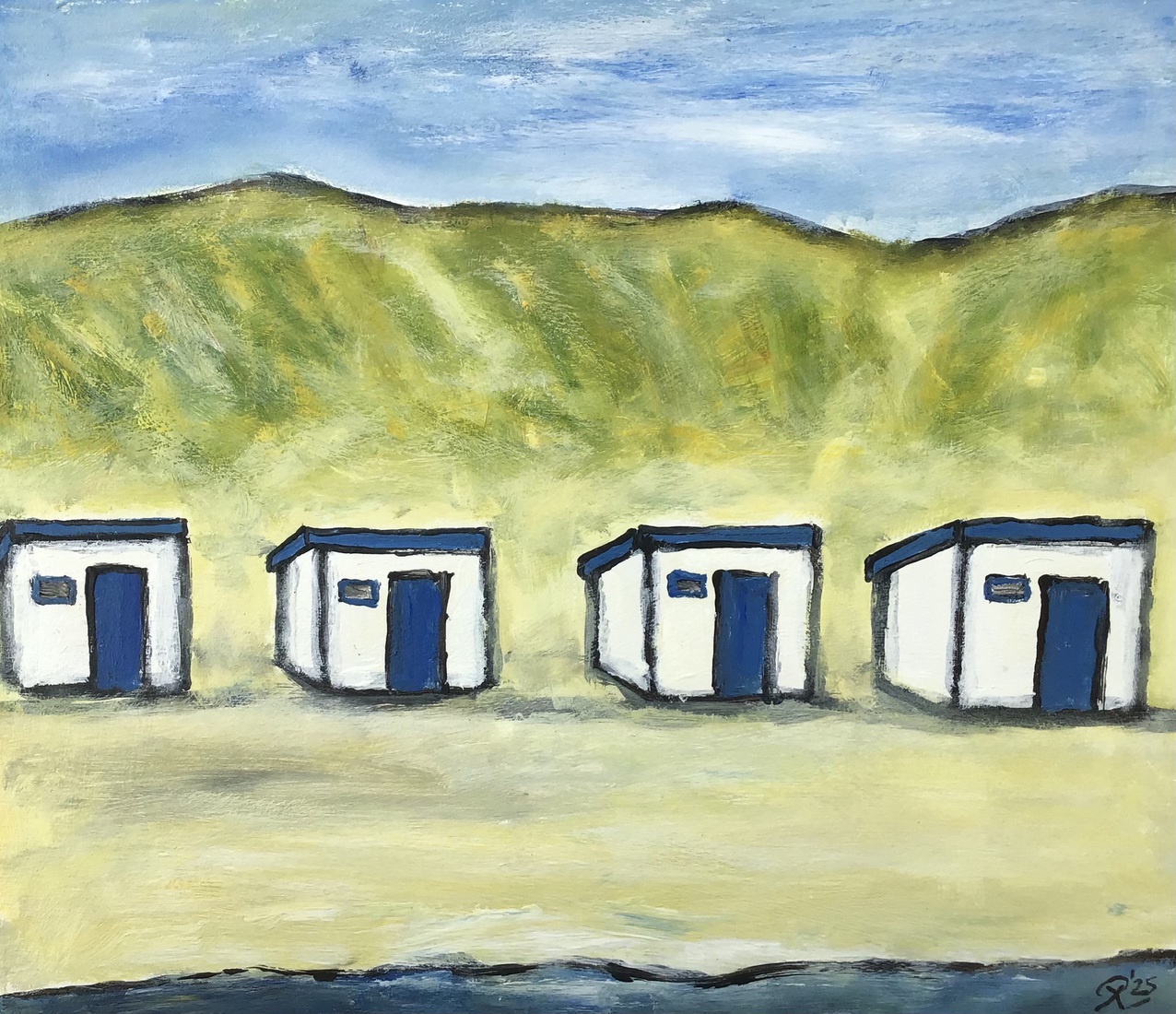 Strandbeeld van Texel