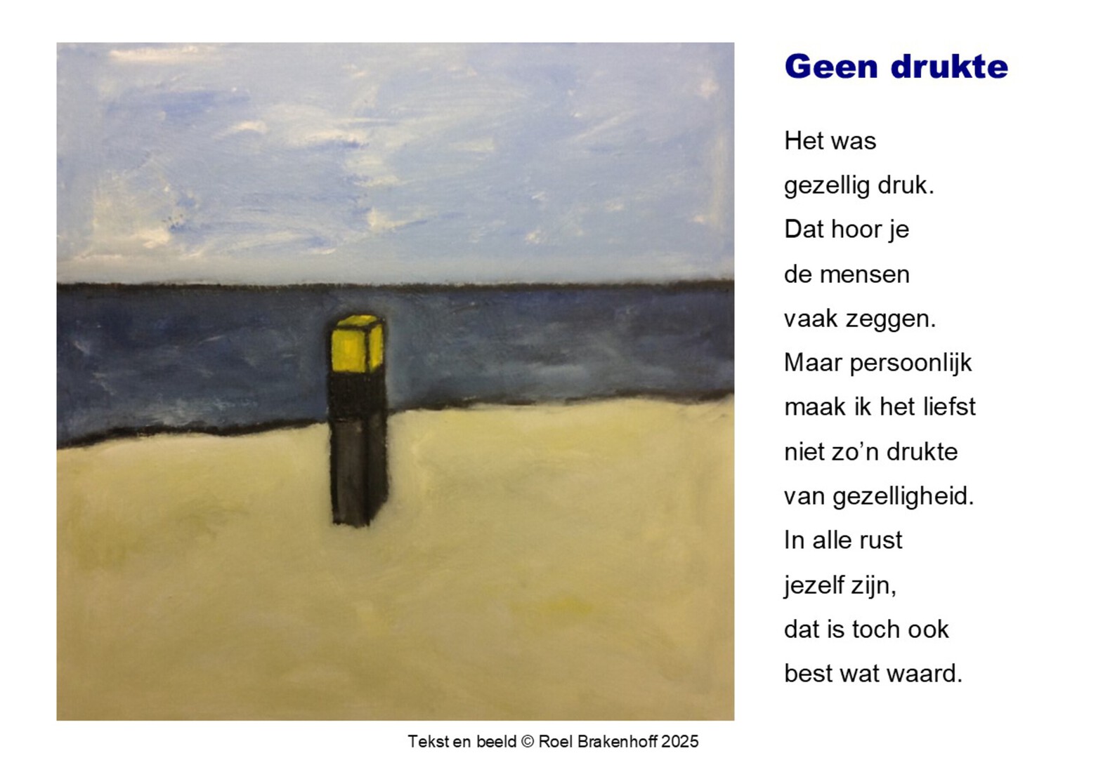 Kaart Geen drukte