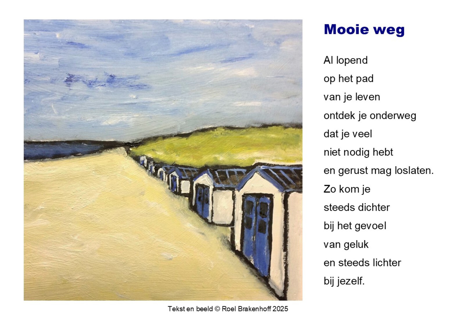 Kunstkaart Mooie weg